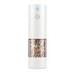 Electric Salt and Pepper Grinder with Warm LED Light, Adjustable Coarseness Large Capacity Automatic Salt Pepper Mill Grinder for Kitchen, White