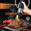 Electric Salt and Pepper Grinder with Warm LED Light, Adjustable Coarseness Large Capacity Automatic Salt Pepper Mill Grinder for Kitchen, Black