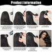 4 Sizes Self-Grip Hair Rollers Set for Long,Short Hair and Bangs - 50 Pcs with Clips 25mm 36mm 48mm 60mm,Black