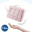 Travel Toiletry Bag Extra Large Full-open Hanging Toiletry Bag for Women Puffy Cosmetic Makeup Bag Organizer with Handle for Accessories-Black