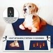 Dogs Electric Heating Pet Bed Blanket Thermal Mat Protection Temperature Display 75*45cm