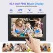 Uhale Digital Picture Frame WiFi 10.1 inch HD IPS Touch Screen Electronic Picture Frame Slideshow Smart Loop Digital Photo Frame