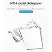 10PCS MT53 Original 3-Inch Photo Paper High Adhesive Backing for MT53 Printer