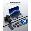 3 in 1 Microphone for iPhone, Android, Camera, Wireless Lavalier Microphone for Record Interview, Vlogs, YouTube, Tiktok