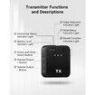 3 in 1 Microphone for iPhone, Android, Camera, Wireless Lavalier Microphone for Record Interview, Vlogs, YouTube, Tiktok
