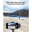 3 in 1 Microphone for iPhone, Android, Camera, Wireless Lavalier Microphone for Record Interview, Vlogs, YouTube, Tiktok