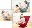 Floor Sofa Bed Chair Couch Lounge Recliner Folding 360 Degree Swivel Lazy Lounger Adjustable Chaise Ground Seat