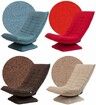 Floor Sofa Bed Chair Couch Lounge Recliner Folding 360 Degree Swivel Lazy Lounger Adjustable Chaise Ground Seat