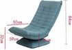 Floor Sofa Bed Chair Couch Lounge Recliner Folding 360 Degree Swivel Lazy Lounger Adjustable Chaise Ground Seat