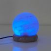 USB Colour Changing Salt Himalayan Lamp - Ball Sphere Shape Pink Rock LED Light