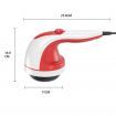 Handheld Vibration Massager Red - 4 Interchangeable Heads Adjustable Speed