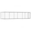 Dog Cage with Door Grey 6x2x1.5 m Galvanised Steel