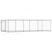 Dog Cage with Door Grey 6x2x1.5 m Galvanised Steel