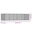 Dog Cage with Door Grey 6x2x1.5 m Galvanised Steel