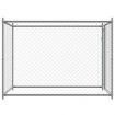 Dog Cage with Door Grey 2x2x1.5 m Galvanised Steel