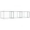 Dog Cage with Doors Grey 6x2x1.5 m Galvanised Steel