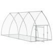 Rabbit Hutch Silver 300x105x120 cm Galvanised Steel