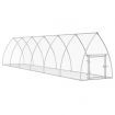 Rabbit Hutch Silver 600x105x120 cm Galvanised Steel