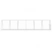 Rabbit Hutch Silver 600x105x120 cm Galvanised Steel