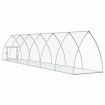 Rabbit Hutch Silver 600x105x120 cm Galvanised Steel