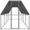 Chicken Cage 2x8x2 m Galvanised Steel