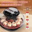 Egg Incubator Hatching Chick Automatic Turning Stop Candler Hatch Days Humidity Display Control 12 Egg Poultry
