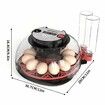 Egg Incubator Hatching Chick Automatic Turning Stop Candler Hatch Days Humidity Display Control 12 Egg Poultry