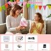 Digital Camera,Autofocus 4K 64MP Point and Shoot Digital Cameras with 64GB Card,18X Zoom Anti-Shake Compact Video Camera,Pink