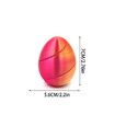 6Pcs 3D Printed Spiral Egg Fidget Toy,Easter Eggs ,Easter Toy Egg Relax Toy for Kids Easter Basket Gifts Student Best Gift for Classroom