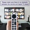 Replacement for Apple TV 4K Remote Control for First,Second,Third,Fourth,and Fifth Generation for Apple TV HD Universal Remote Control (No Voice Commands)