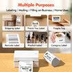 White Thermal Electronic Label Printer Bluetooth Universal Express Printer for Computers & Mobile Phones
