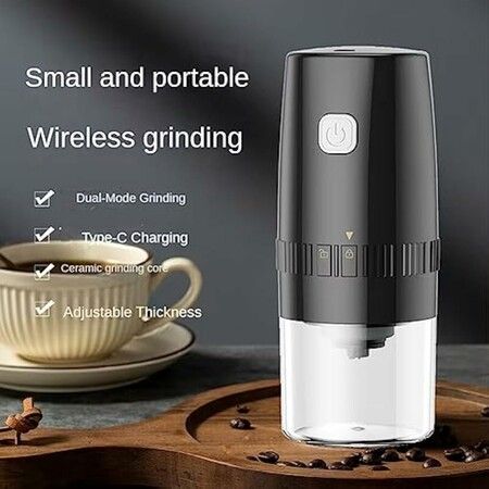 Wireless Portable Coffee Grinding Electric Coffee Bean Grinder Rechargeable,Portable Grinder For Kitchen, Dual Mode