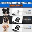 Dog Nail Grinder with Trimmers,Clippers Kit for Large Medium Small Dogs & Cats,Electric 2-Speed Rechargeable Pet Nail Grinder with Light