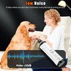 Dog Nail Grinder with Trimmers,Clippers Kit for Large Medium Small Dogs & Cats,Electric 2-Speed Rechargeable Pet Nail Grinder with Light