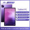 Tablet Android 13 10.1 Inch 8GB 256GB IPS HD Screen Bluetooth 24MP 48MP Dual Camera 4G WiFi Purple