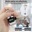 2 Pack Clicker Counter,Metal Hand Tally Counter Clicker,4 Digit Mechanical Palm Click Counter for Counting Numbers,Coaching,Sports Events