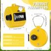 6 Pack Hand Tally Counter 4 Digit Mechanical Palm Clicker Plastic Hand Held Counter Clicker with Metal Finger Ring