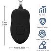Rechargeable Safe Sound Personal Alarm,140dB Self Defense Keychain with LED Light, Women Personal Alarm SOS Safety Alert Device Key Chain to Carry (Black)