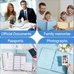 The Folder Document Organizer Book Organizer For Office Important Papers,Emergency Binder,Passports,Photos,and Letters Color Pink