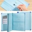 The Folder Document Organizer Book Organizer For Office Important Papers,Emergency Binder,Passports,Photos,and Letters Color Blue