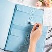 The Folder Document Organizer Book Organizer For Office Important Papers,Emergency Binder,Passports,Photos,and Letters Color Blue
