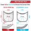 5231EL1003B Dryer Lint Filter with Felt Seal Compatible for Lg and Kenmore Dryer Lint Screen Replacement Part # 1266857, AP4440606