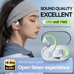 AI Translation Earphones,OWS Real Time 144 Language Translator Earbuds,Open-Ear Translator,Wireless Translator Headset for iPhone & Android,Black