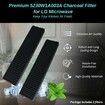 2 Pcs 5230W1A003A Replacement Charcoal Filters for LG Microwaves LMV2031ST, LMV2031BD, LMHM2237ST, LMV2031SS
