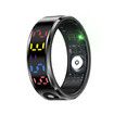 Smart Ring Color Screen Men Women Smart Touch Fitness Ring Multi-Modes Fitness Tracker Rate Pedometer Sleep Monitoring Size 10 Color Black