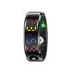 Smart Ring Color Screen Men Women Smart Touch Fitness Ring Multi-Modes Fitness Tracker Rate Pedometer Sleep Monitoring Size 10 Color Black