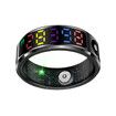 Smart Ring Color Screen Men Women Smart Touch Fitness Ring Multi-Modes Fitness Tracker Rate Pedometer Sleep Monitoring Size 10 Color Black