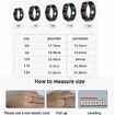 Smart Ring Color Screen Men Women Smart Touch Fitness Ring Multi-Modes Fitness Tracker Rate Pedometer Sleep Monitoring Size 10 Color Black
