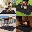 Under Grill Mat for Outdoor Grill,Double-Sided Fireproof Grill Pad,Indoor Fireplace/Fire Pit Mat,Oil-Proof Waterproof BBQ Protector(165*122cm)