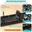32 in 1 Cellphone Cleaning Kit with Port& Cable Cleaner,Stylus Pen,SIM Tool Multi-Device Cleaner for Mobile Phone,Laptop,Keyboard Camera Lens(Black)
